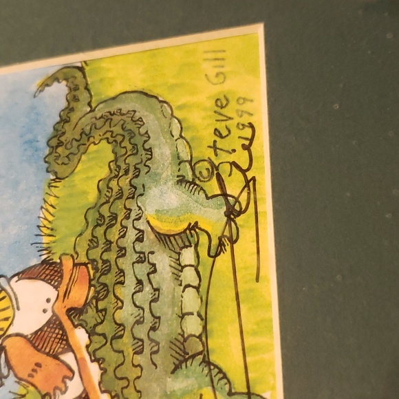 Vintage Rare Steve Gill Cartoonist 1999 Are you sure i have to play it from here - Picture 5 of 5